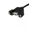 StarTech.com Cabo USB de montagem em painel de 3 pés – Cabo USB A para conector de placa-mãe F/F