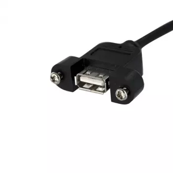 StarTech.com Cabo USB de montagem em painel de 3 pés – Cabo USB A para conector de placa-mãe F/F