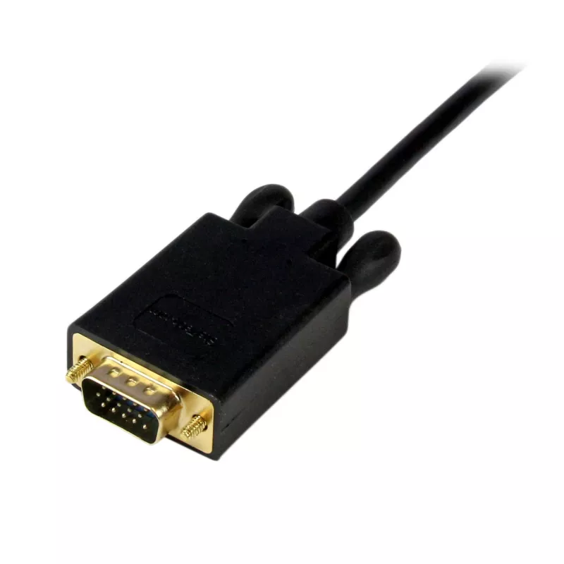 StarTech.com Cabo Mini DisplayPort para VGA de 1,83 m – Adaptador ativo Mini DP para VGA – Vídeo 1080p – mDP 1.2 ou Thunderbolt 1/2 Mac/PC para ecrã/monitor VGA – Cabo conversor