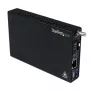 StarTech.com Conversor de suporte de fibra Gigabit Ethernet com slot SFP aberto