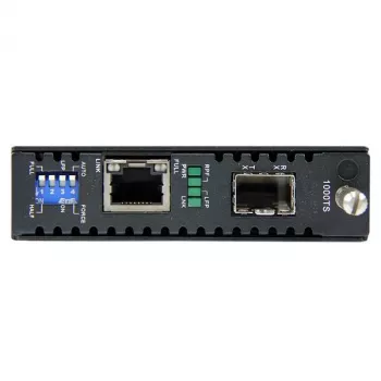 StarTech.com Conversor de suporte de fibra Gigabit Ethernet com slot SFP aberto
