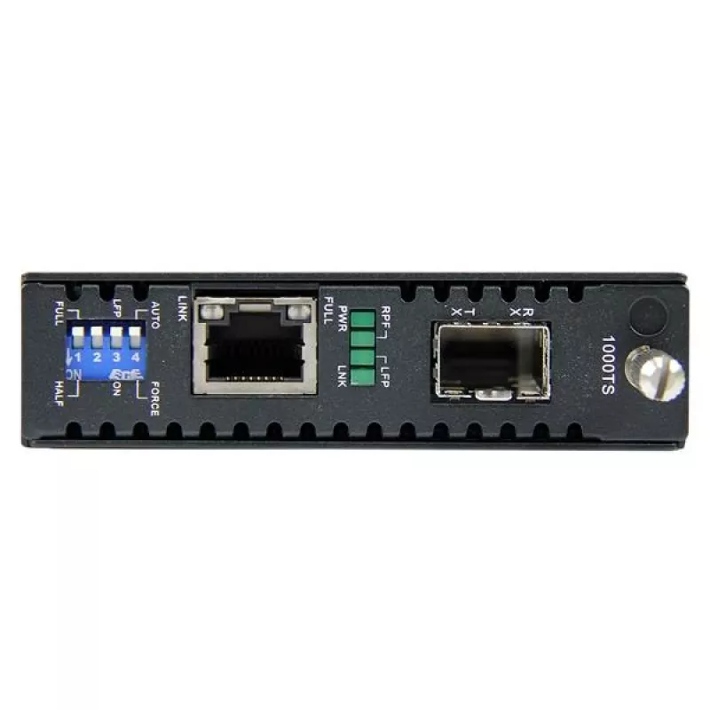 StarTech.com Conversor de suporte de fibra Gigabit Ethernet com slot SFP aberto