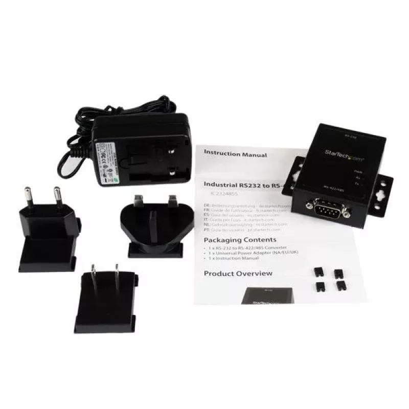 StarTech.com Conversor de porta série RS232 para RS422/485 industrial com proteção ESD de 15KV
