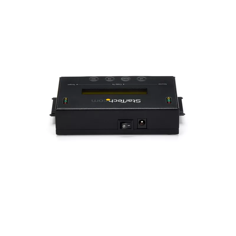 StarTech.com Duplicador e apagador de discos autónomo 1:1, clonador e apagador de HDD/SSD SATA, ecrã LCD, conforme TAA, independente do sistema operativo