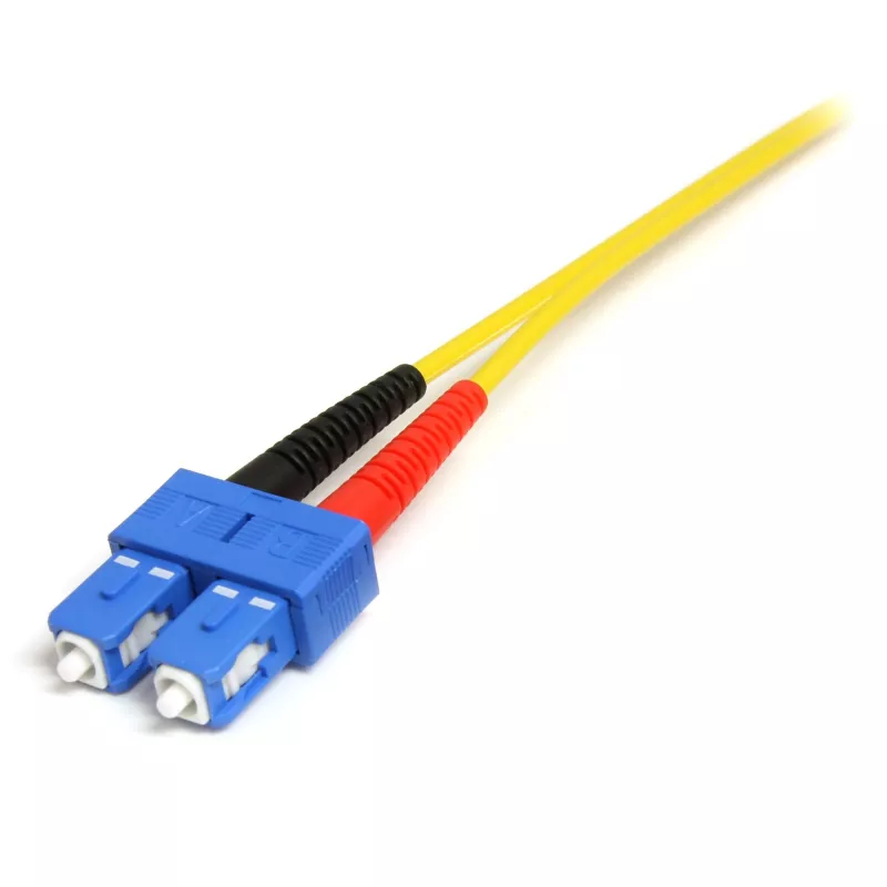 StarTech.com Cabo de fibra ótica de 10 m – Monomodo duplex 9/125 LSZH cabo de patch de fibra ótica – LC/SC