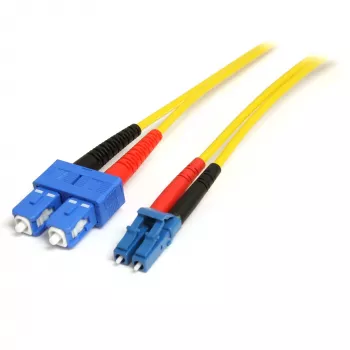 StarTech.com Cabo de fibra ótica de 7 m – Monomodo duplex 9/125 LSZH cabo de patch de fibra ótica – LC/SC