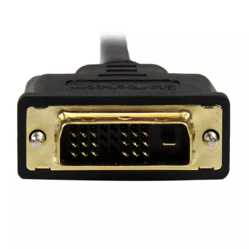 StarTech.com Cabo Mini-HDMI para DVI de 2 m – Cabo DVI-D para HDMI (1920x1200p) – Ficha Mini HDMI de 19 pinos para ficha DVI-D – Cabo adaptador de monitor digital M/M – Adaptador Mini-HDMI para DVI