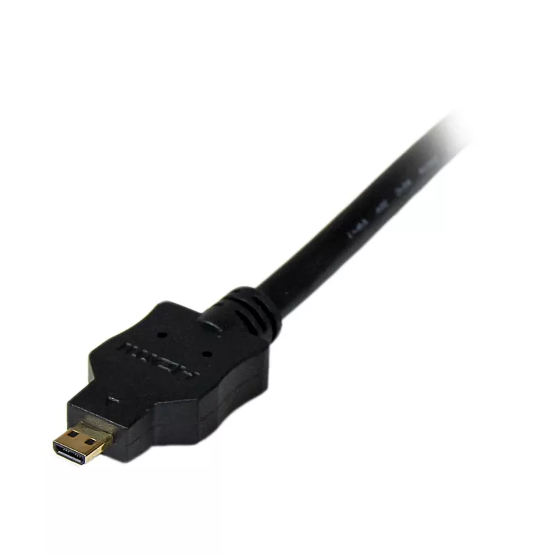 StarTech.com Cabo Micro-HDMI para DVI de 2 m – Cabo adaptador Micro-HDMI para DVI – Cabo de interface de vídeo Micro-HDMI Tipo D para monitor/ecrã/projetor DVI-D Single Link – Durável