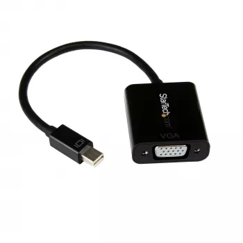 StarTech.com Adaptador Mini DisplayPort para VGA – Conversor ativo Mini DP para VGA – Vídeo 1080p – mDP ou Thunderbolt 1/2 Mac/PC para monitor/projetor/ecrã VGA – Dongle mDP 1.2 para VGA – preto