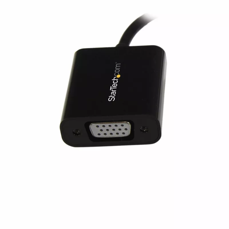 StarTech.com Adaptador Mini DisplayPort para VGA – Conversor ativo Mini DP para VGA – Vídeo 1080p – mDP ou Thunderbolt 1/2 Mac/PC para monitor/projetor/ecrã VGA – Dongle mDP 1.2 para VGA – preto
