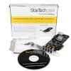 StarTech.com Adaptador de placa PCI Express (PCIe) SuperSpeed USB 3.0 de 4 portas com 2 canais dedicados de 5 Gbit/s – UASP – Alimentação SATA / LP4