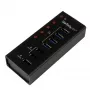 StarTech.com Hub USB 3.0 de 4 portas mais 3 portas de carregamento USB dedicadas…