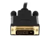 Cabo DisplayPort para DVI StarTech.com de 1 m – Vídeo 1080p – Cabo adaptador ativo DisplayPort para DVI – Conversor de cabo DisplayPort para DVI-D Single Link – Cabo de monitor DP 1.2 para DVI