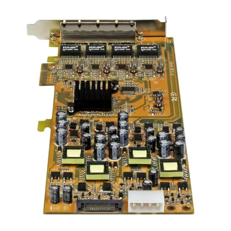 Placa de rede PCIe Gigabit Power over Ethernet de 4 portas StarTech.com – NIC PCI Express PSE / PoE – TAA
