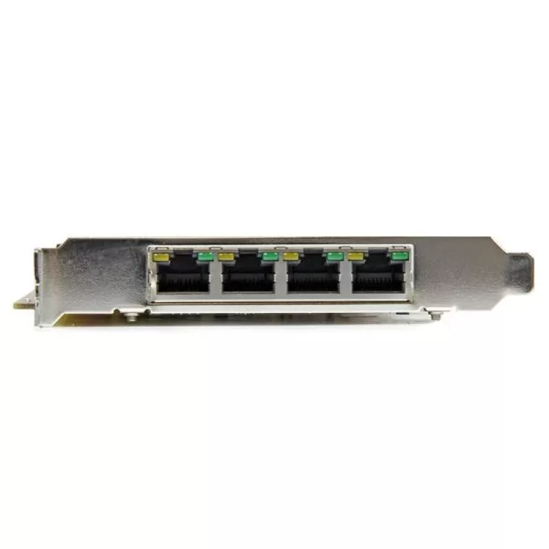 Placa de rede PCIe Gigabit Power over Ethernet de 4 portas StarTech.com – NIC PCI Express PSE / PoE – TAA