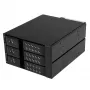 Backplane móvel de rack hot-swap trayless de alumínio de 3 baías StarTech.com para SAS II/SATA III de 3,5 polegadas – HDD 6 Gbps