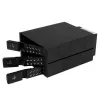 Backplane móvel de rack hot-swap trayless de alumínio de 3 baías StarTech.com para SAS II/SATA III de 3,5 polegadas – HDD 6 Gbps