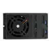 Backplane móvel de rack hot-swap trayless de alumínio de 3 baías StarTech.com para SAS II/SATA III de 3,5 polegadas – HDD 6 Gbps