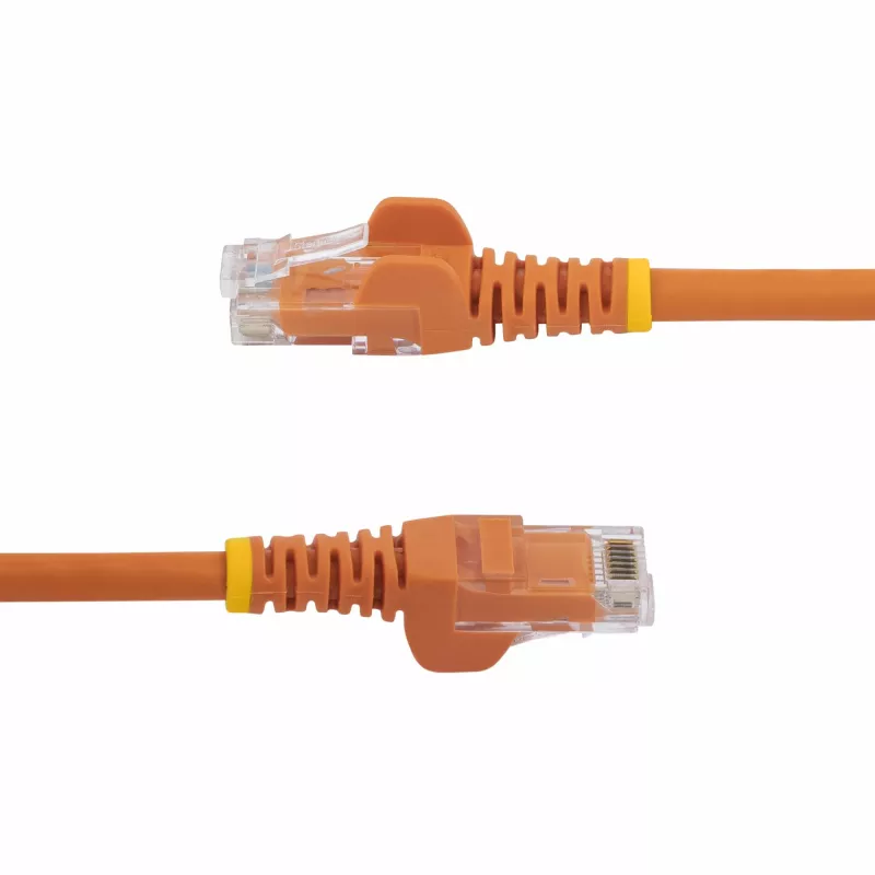 Cabo Ethernet CAT6 StarTech.com de 3 m – Cabo Ethernet Gigabit CAT 6 laranja – Cabo de rede/patch RJ45 UTP 250 MHz 100W PoE, sem patilha com alívio de tensão, testado individualmente