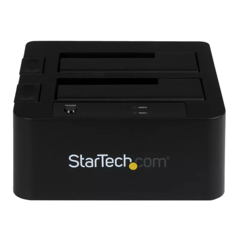 Docking station para disco rígido USB 3.0 / eSATA para SATA de baía dupla StarTech.com, dock USB para disco rígido, docking station externa para SSD/HDD SATA I/II/III de 2,5/3,5