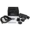 Docking station para disco rígido USB 3.0 / eSATA para SATA de baía dupla StarTech.com, dock USB para disco rígido, docking station externa para SSD/HDD SATA I/II/III de 2,5/3,5