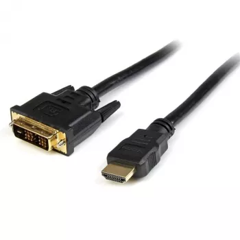 Cabo HDMI® para DVI-D StarTech.com de 0,5 m – M/M, 0,5 m, HDMI, DVI-D, dourado, preto, policloreto de vinilo (PVC)