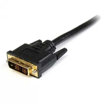 Cabo HDMI® para DVI-D StarTech.com de 0,5 m – M/M, 0,5 m, HDMI, DVI-D, dourado, preto, policloreto de vinilo (PVC)