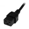 Cabo de alimentação para computador StarTech.com de 2m (6ft), 16AWG, Schuko UE para C19, 16A 250V, cabo de alimentação AC de substituição preto, cabo de alimentação para impressora, cabo de alimentação para PC, cabo de alimentação para monitor – certificado UL
