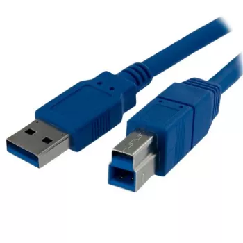 Cabo SuperSpeed USB 3.0 A para B StarTech.com de 1m - M/M, 1 m, USB A, USB B, USB 3.2 Gen 1 (3.1 Gen 1), macho/macho, azul