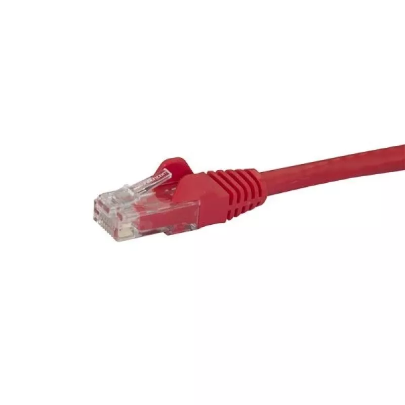Cabo Ethernet CAT6 StarTech.com de 2m – Cabo Ethernet Gigabit CAT 6 vermelho – Cabo de rede/patch RJ45 UTP 250MHz 100W PoE sem patilha com alívio de tensão, testado individualmente