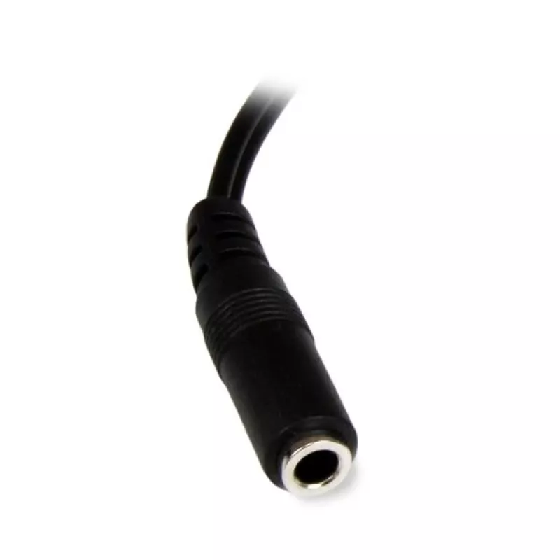 Cabo de áudio estéreo StarTech.com de 15 cm – conector fêmea jack de 3,5 mm para 2x fichas RCA