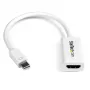 Adaptador Mini DisplayPort para HDMI StarTech.com - Conversor de vídeo ativo mDP para HDMI - 4K 30Hz - Mini DP ou Thunderbolt 1/2 Mac/PC para monitor HDMI/televisor/ecrã - Dongle adaptador mDP 1.2 para HDMI - Branco