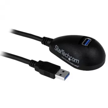 Cabo de extensão SuperSpeed USB 3.0 para secretária preto StarTech.com de 5 ft - A para A M/F