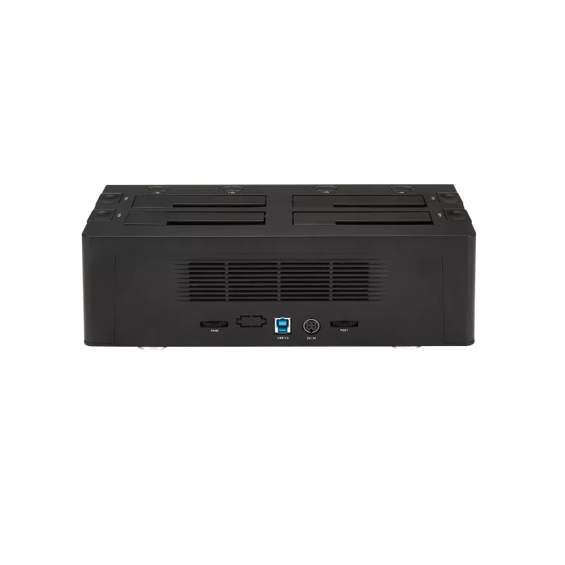 Docking station para disco rígido USB 3.0 SATA de 4 baías StarTech.com, dock USB para disco rígido, docking station externa para SSD/HDD SATA III de 2,5/3,5 polegadas, baía de disco rígido hot-swap, carregamento superior