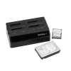 Docking station para disco rígido USB 3.0 SATA de 4 baías StarTech.com, dock USB para disco rígido, docking station externa para SSD/HDD SATA III de 2,5/3,5 polegadas, baía de disco rígido hot-swap, carregamento superior