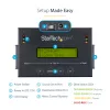 Duplicador de discos rígidos autónomo 1:1 StarTech.com com gestor de imagens de disco para backup e recuperação, armazenar várias imagens de disco numa unidade SATA de 2,5/3,5 polegadas, clonador HDD/SSD, não requer PC