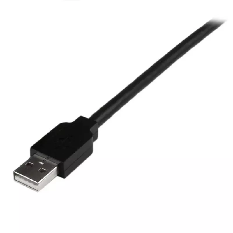 Cabo USB 2.0 ativo StarTech.com de 15 m com hub de 4 portas, USB 2.0, 480 Mbit/s, preto, 15 m, 110 – 240 V, 5 V