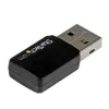 Adaptador de rede Wireless-AC Mini Dual-Band AC600 USB 2.0 StarTech.com - Adaptador Wi-Fi 1T1R 802.11ac