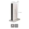 Docking station USB 3.0 para monitor duplo StarTech.com com DVI e suporte vertical