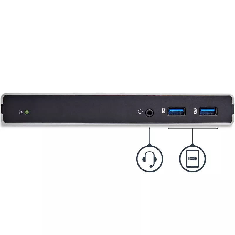 Docking station USB 3.0 para monitor duplo StarTech.com com DVI e suporte vertical
