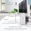 Docking station USB 3.0 para monitor duplo StarTech.com com DVI e suporte vertical