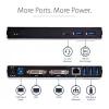 Docking station USB 3.0 para monitor duplo StarTech.com com DVI e suporte vertical