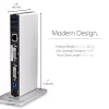 Docking station USB 3.0 para monitor duplo StarTech.com com DVI e suporte vertical