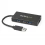 Hub USB 3.0 portátil de 3 portas StarTech.com com Gigabit Ethernet - Alumínio com cabo integrado~Hub USB 3.0 portátil de 3 portas com Gigabit Ethernet - 5 Gbit/s - Alumínio com cabo integrado