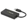 Hub USB 3.0 portátil de 3 portas StarTech.com com Gigabit Ethernet - Alumínio com cabo integrado~Hub USB 3.0 portátil de 3 portas com Gigabit Ethernet - 5 Gbit/s - Alumínio com cabo integrado