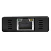 Hub USB 3.0 portátil de 3 portas StarTech.com com Gigabit Ethernet - Alumínio com cabo integrado~Hub USB 3.0 portátil de 3 portas com Gigabit Ethernet - 5 Gbit/s - Alumínio com cabo integrado