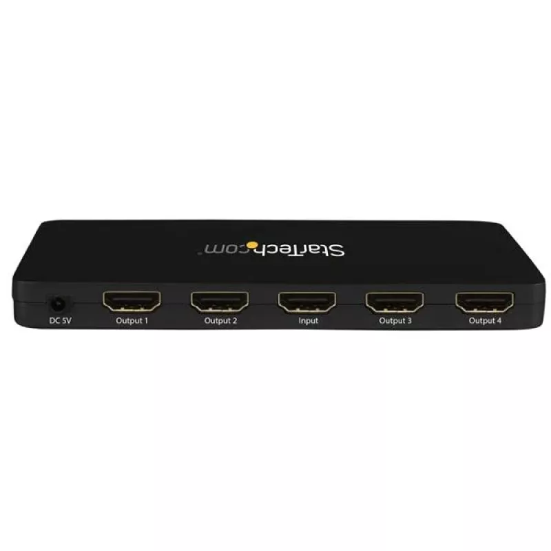 Splitter de vídeo HDMI 4K de 4 portas StarTech.com – Splitter HDMI 1x4 com caixa de alumínio robusta – 4K 30Hz
