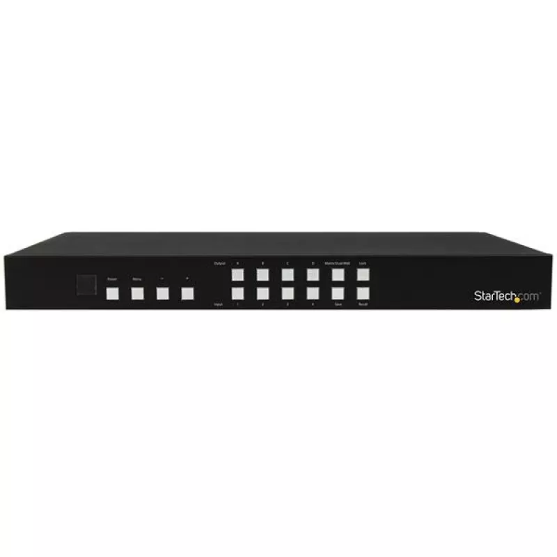 Comutador de matriz HDMI 4x4 StarTech.com com multivisor de imagem em imagem ou parede de vídeo