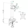 Suporte de secretária para monitor único StarTech.com – altura ajustável – aço – para ecrãs até 34 polegadas (30,9 lb/14 kg)