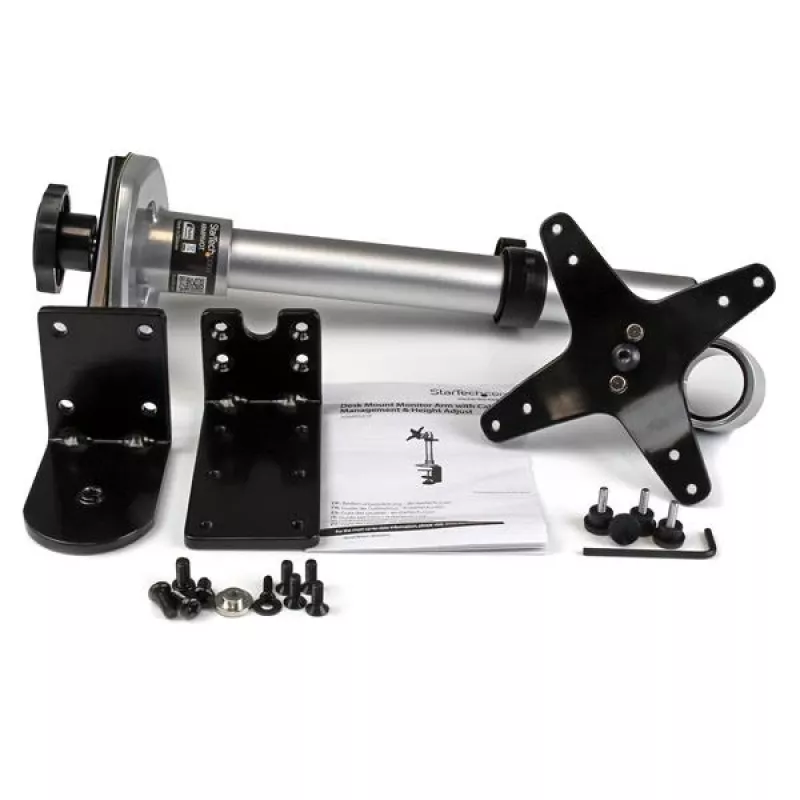 Suporte de secretária para monitor único StarTech.com – altura ajustável – aço – para ecrãs até 34 polegadas (30,9 lb/14 kg)